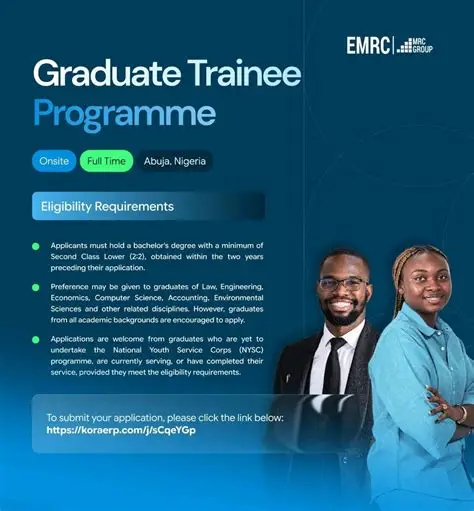EMRC Graduate Trainee Programme 2026: Apply for the 12-Month Paid Programme
